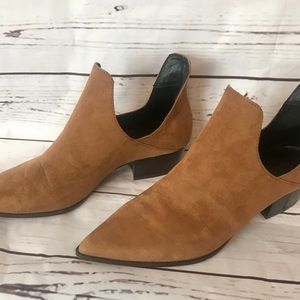 ZARA Trafaluc Suede and Leather Booties